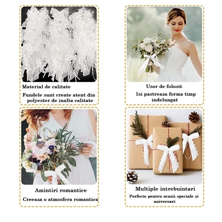 Accesorii florale și funde cu paiete