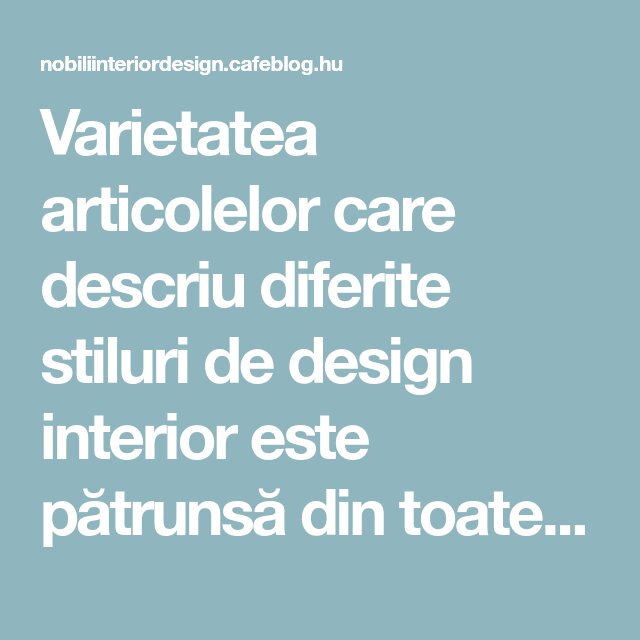 Adaptabil la diverse stiluri