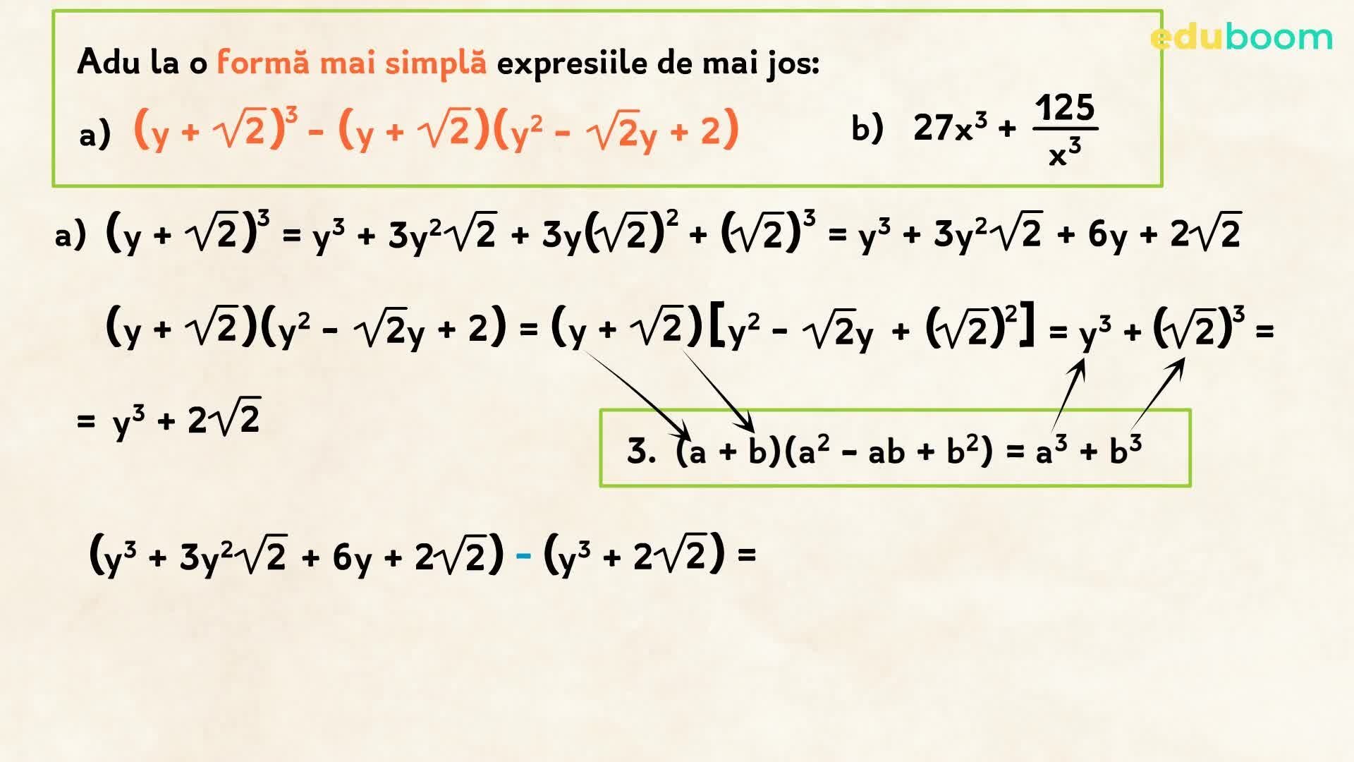 Alte formule și caracteristici