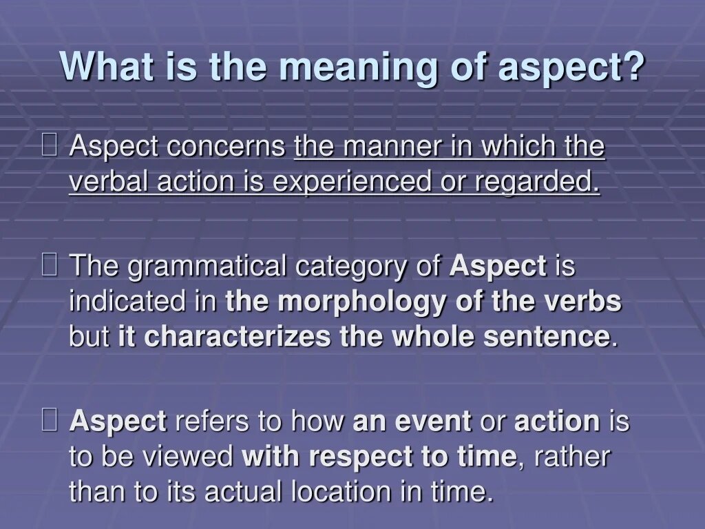 Aspect natural