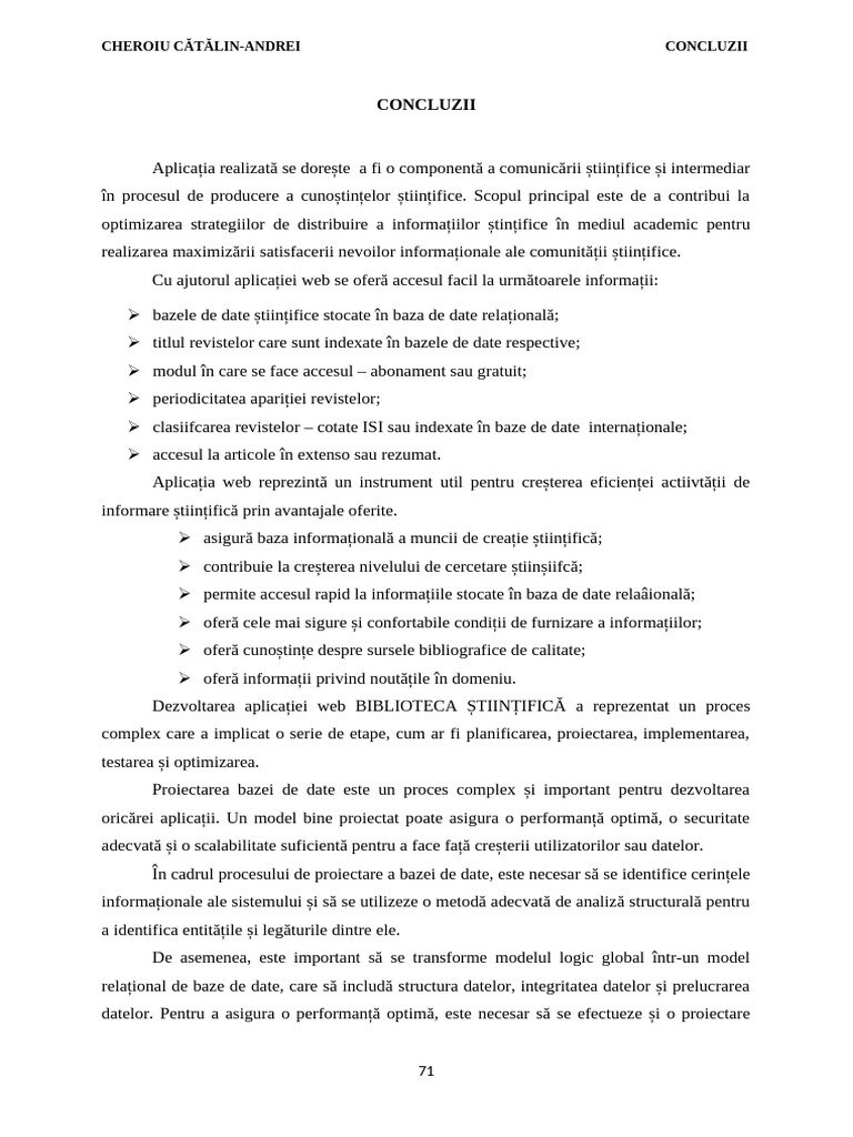 Concluzie