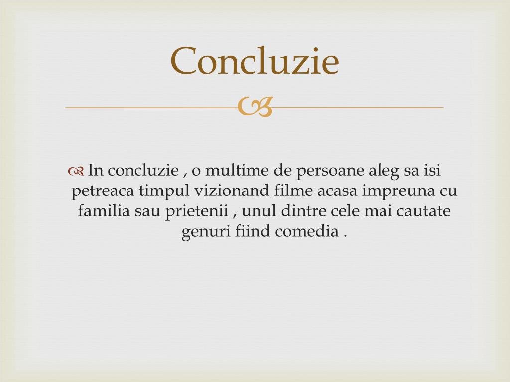 Concluzie