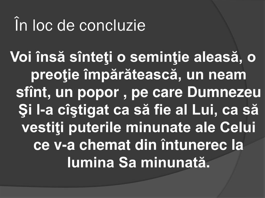 Concluzie