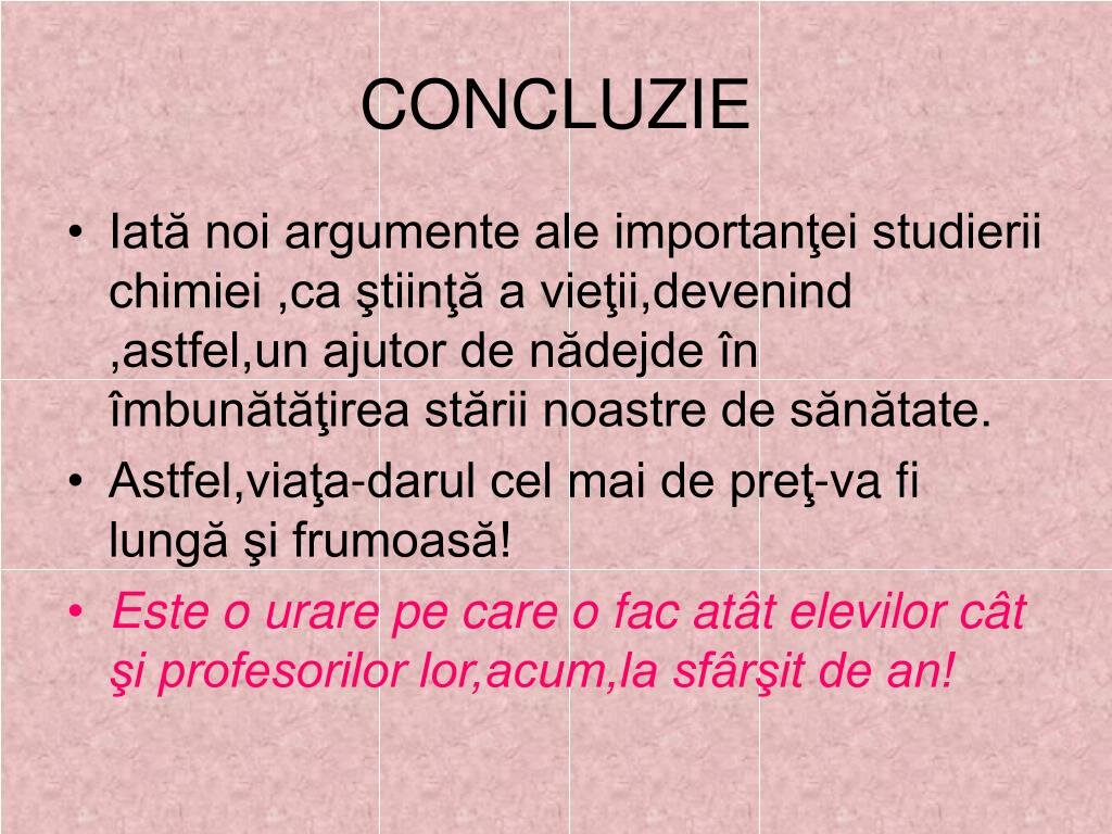 Concluzie