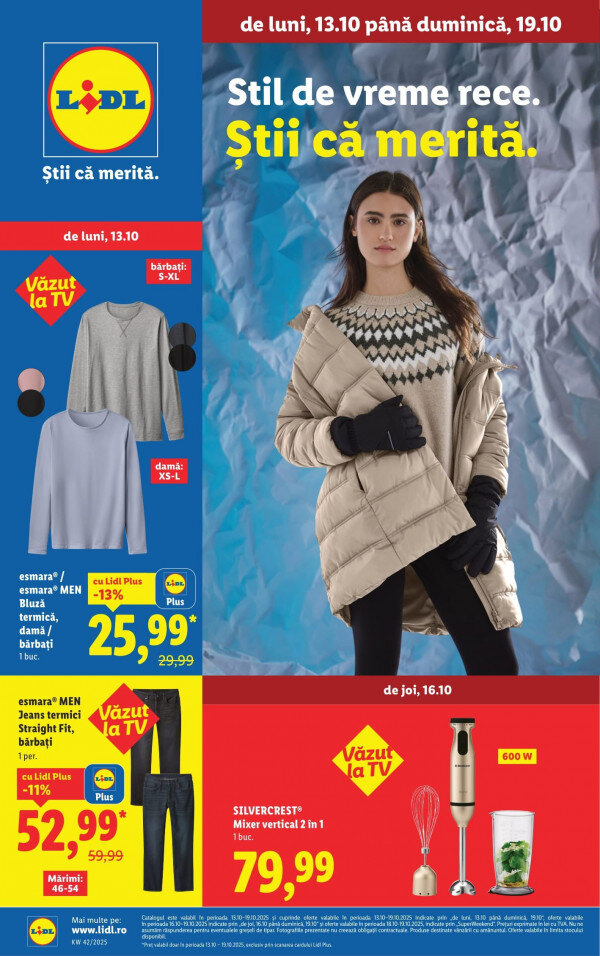 Disponibil la Lidl (fizic și online)