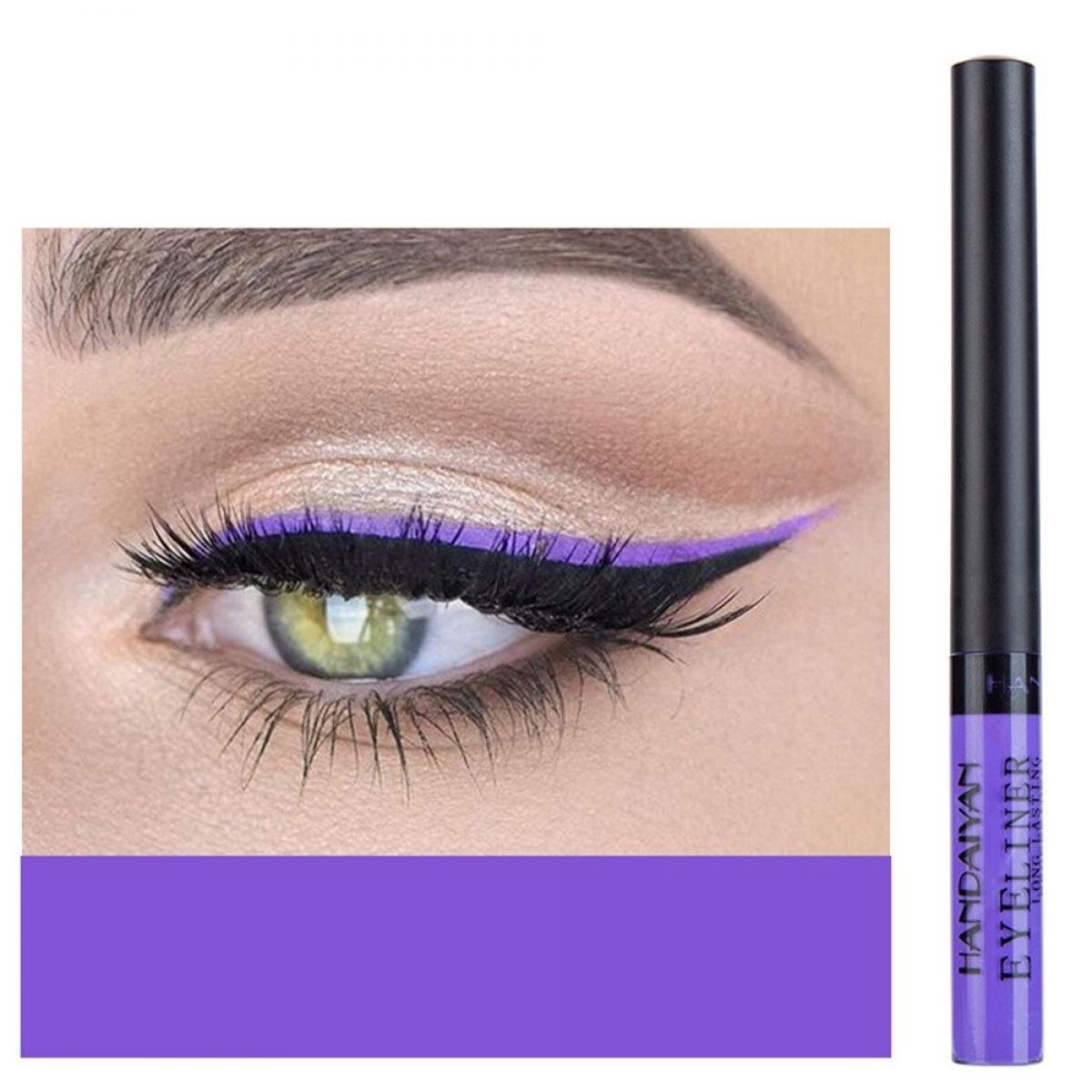 Eyeliner violet intens, creion sau lichid