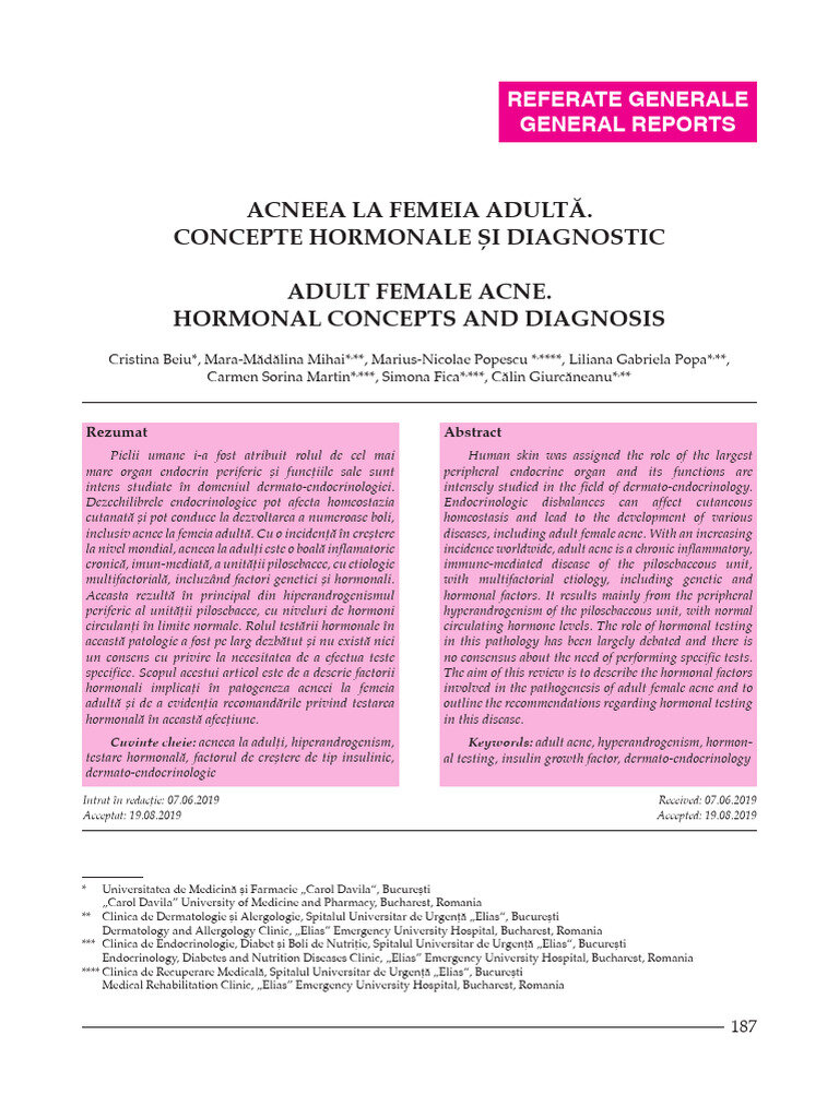 Factorii declanșatori ai acneei hormonale