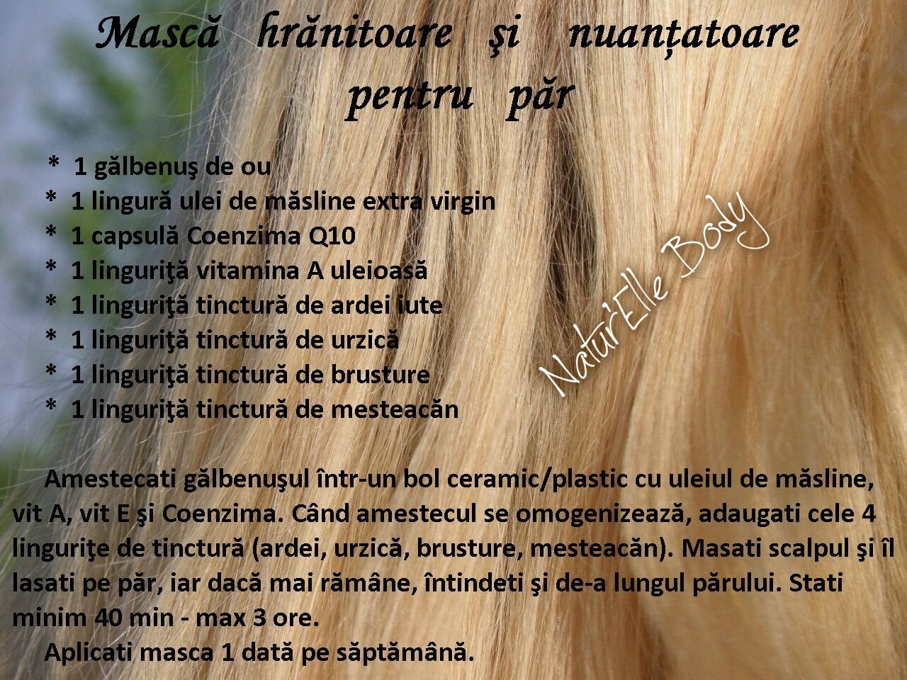 Hrănește părul fără a-l îngreuna.