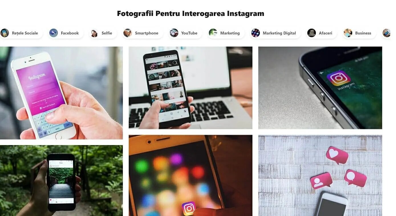 Imagini pe Instagram