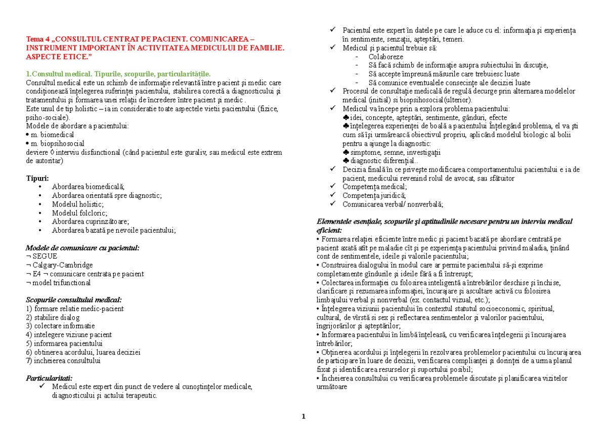 Importanța consultării medicului