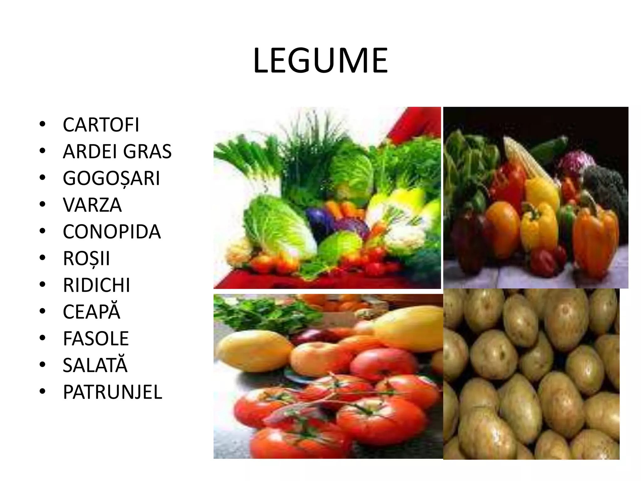 Importanța fructelor și legumelor