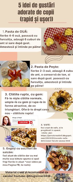Ingrediente adaptate fiecărui tip