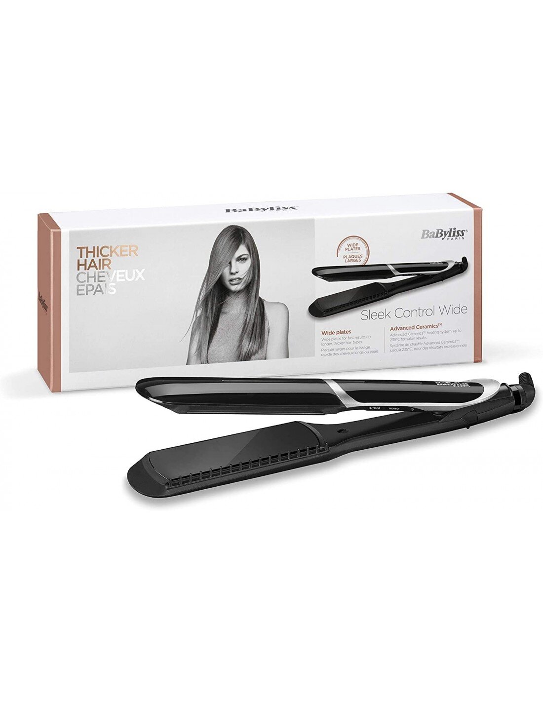 Modele prezentate: Sleek Control Wide ST397E, Keratin Therapy Pro, Steam Elixir