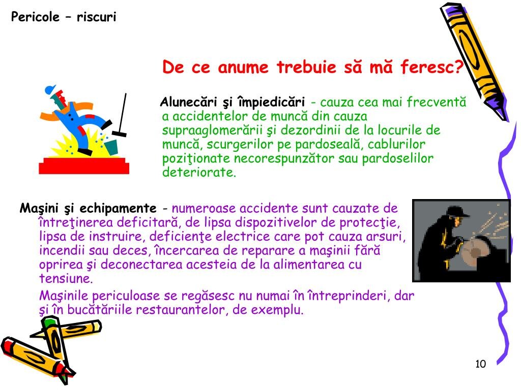 Potențialele riscuri