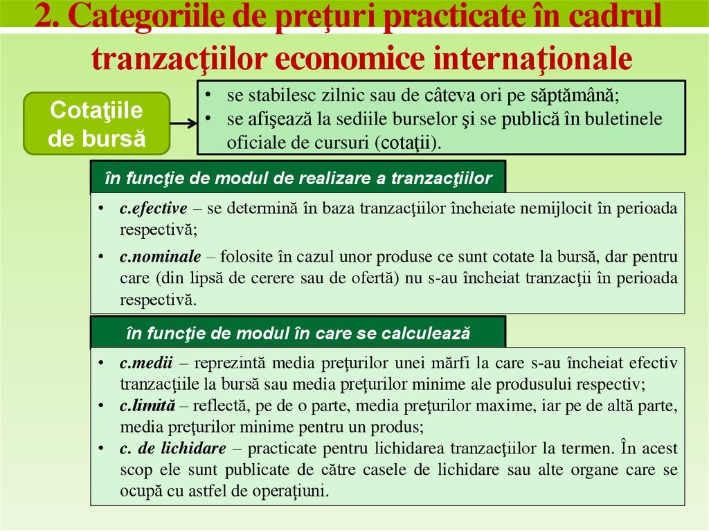 Prețuri și caracteristici variate
