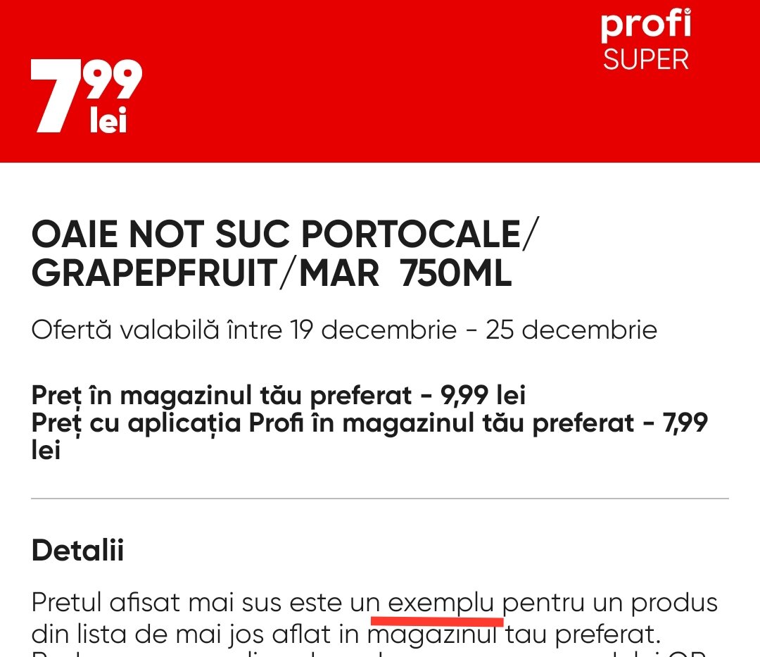 Prețuri variate