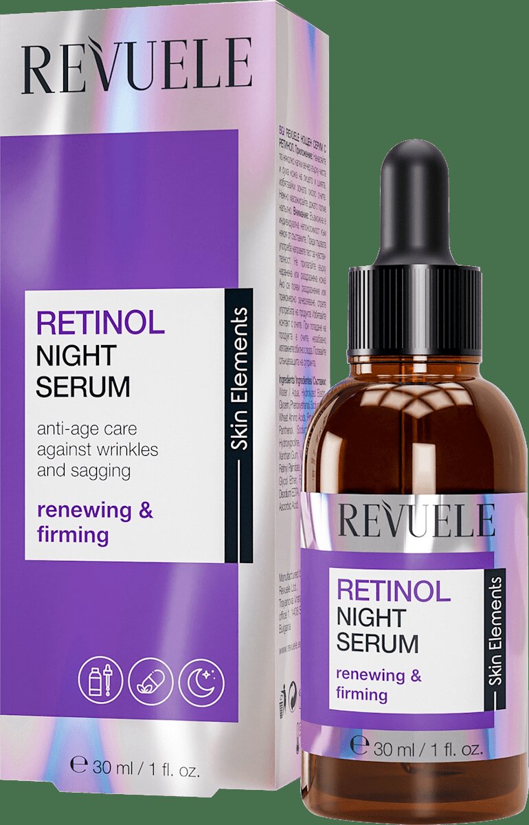 Produse prezentate: Formula Retexturizantă de Noapte cu Retinol 0,5