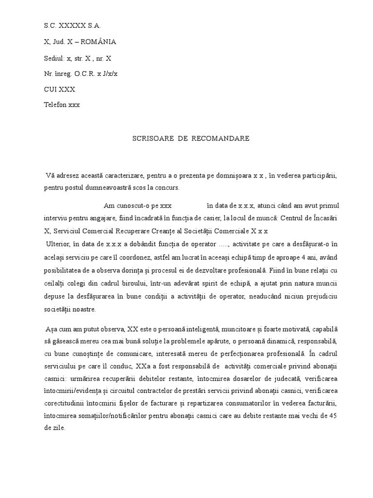 Recomandări
