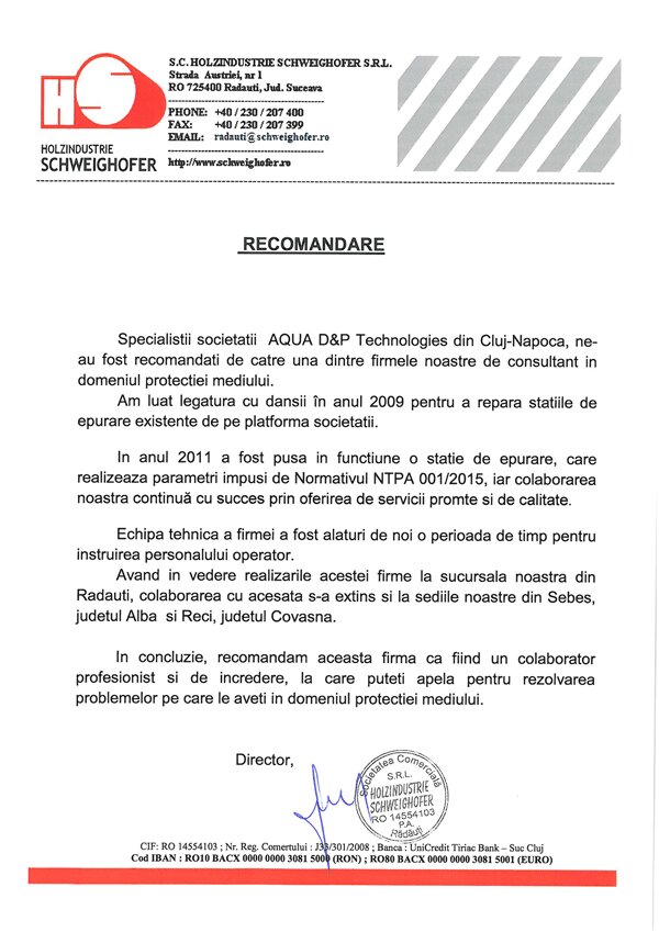 Recomandări experților