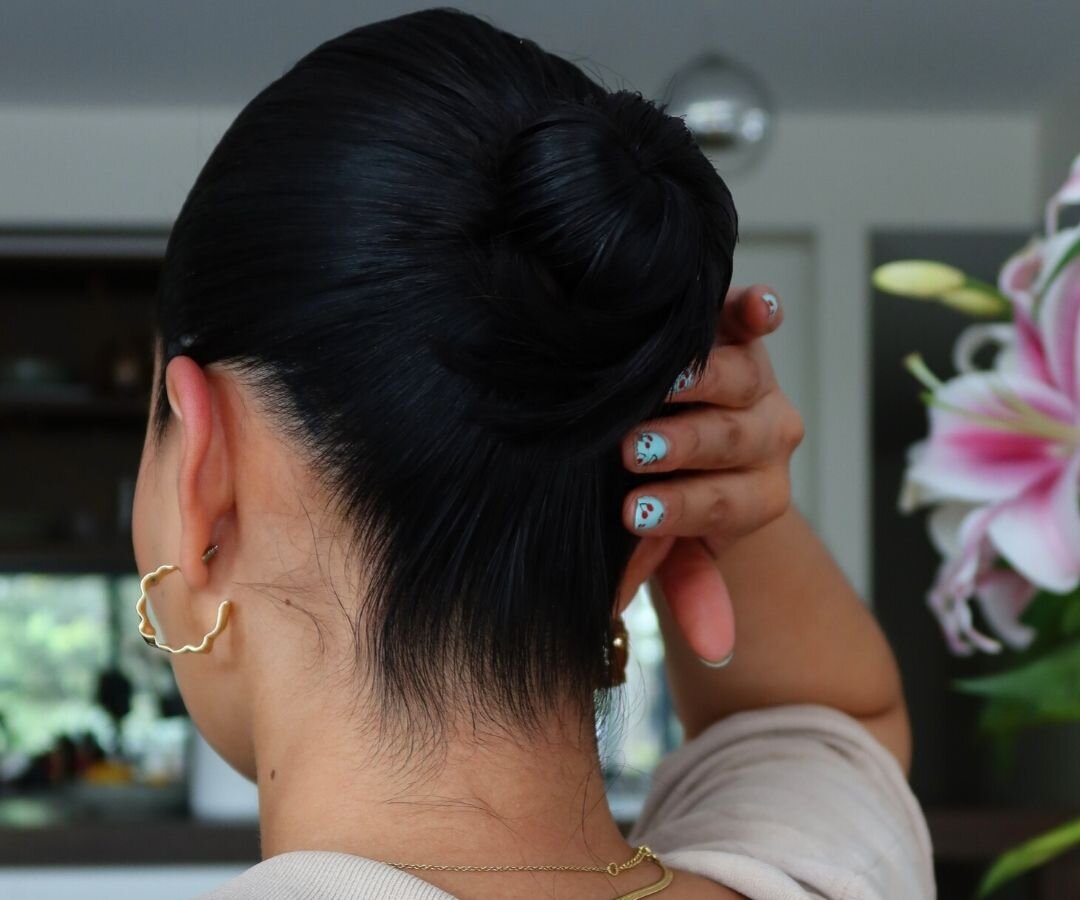 Sleek bun