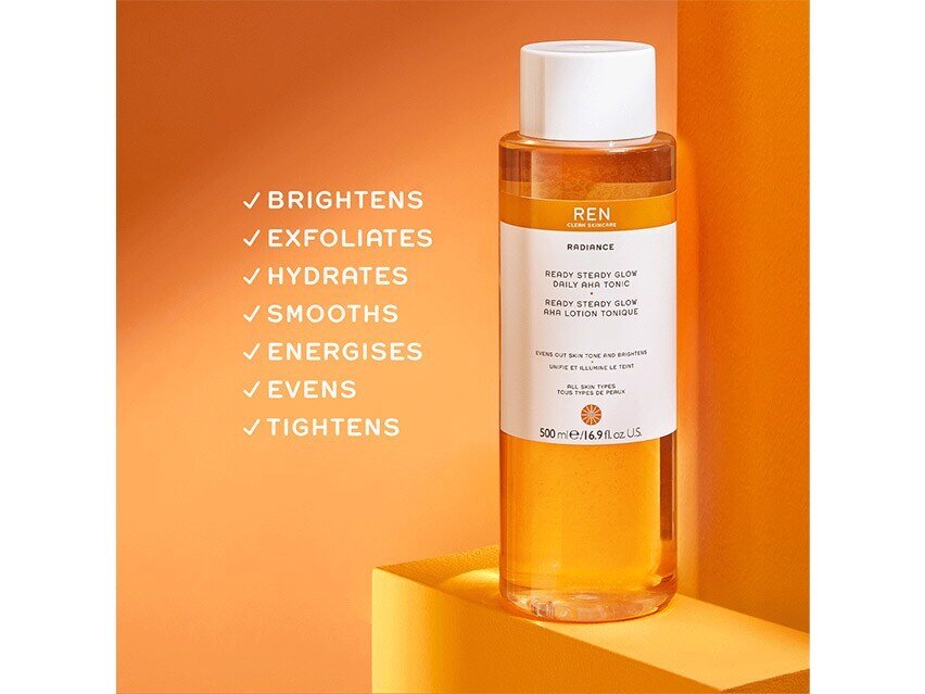 Supersize Ready Steady Glow Daily AHA Tonic (REN Clean Skincare)